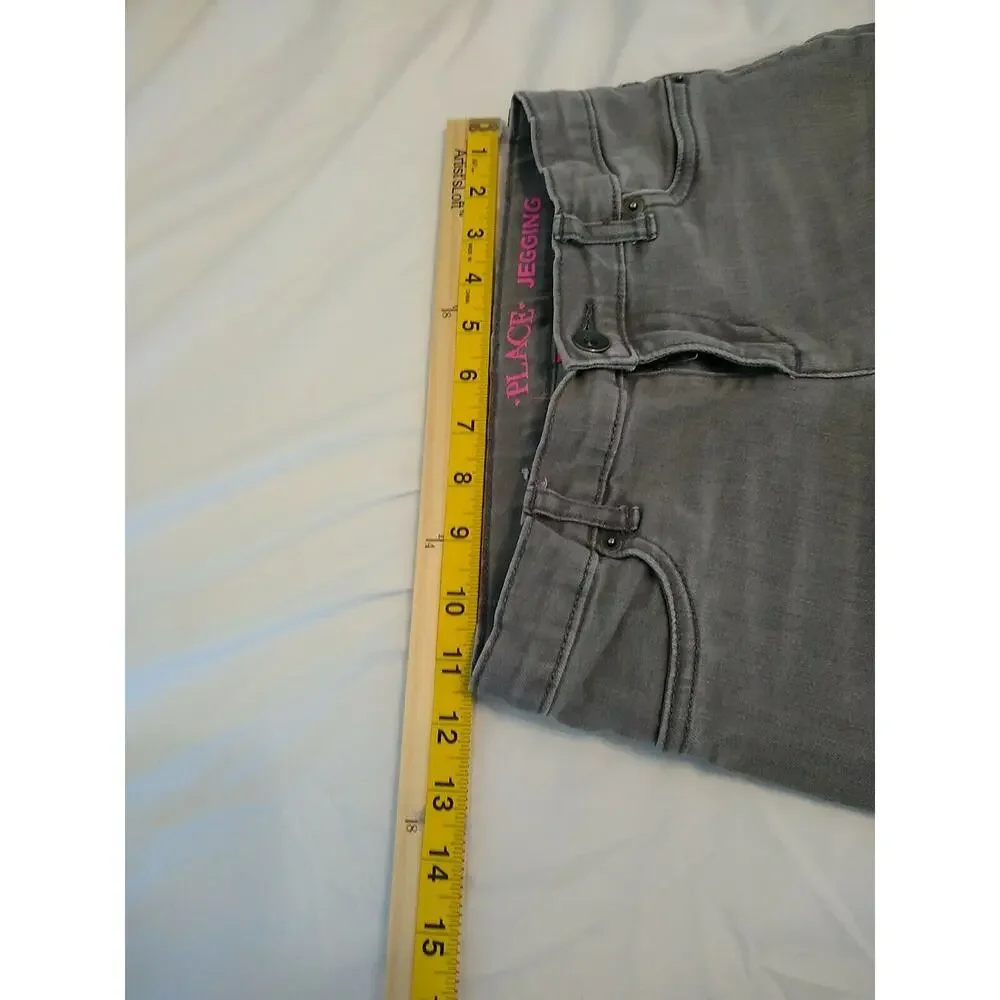 The Children's Place girls Lite Grey leggings/jeggings. Size 10 P3